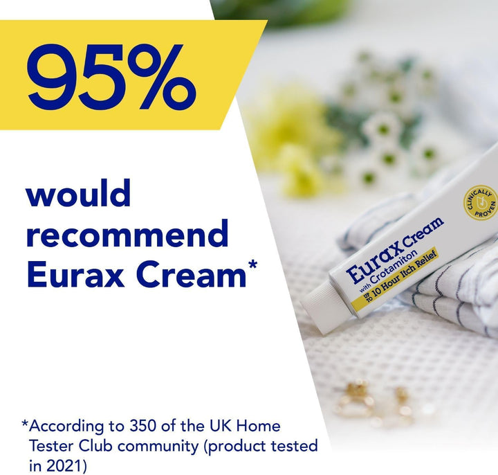 Itch Relief Cream, Hydrating Relief from Itchy & Irritated Skin, Alleviates Itching from Rashes, Eczema, Dermatitis & Chickenpox, Dermatologist Recommended, Contains Crotamiton, 1 X 100G