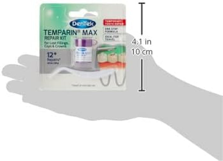 Temparin Max, Home Temporary Dental Repair Kit for Reparing Lost Fillings or Securing Loose Caps, Crowns or Inlays, 12+ Repairs