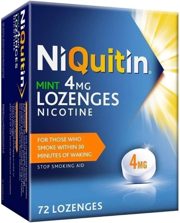Mint 4 Mg Lozenges - Effective Smoking Craving Relief - 72 Lozenges - Long-Lasting Effect - Reduce and Quit Smoking Aid