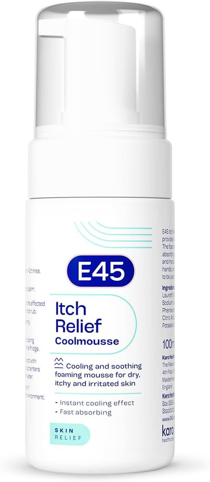 Itch Relief Coolmousse 100Ml – Face and Body Foam for Dry Skin, Itchy Skin and Irritated Skin - Cooling Foam to Soothe Itchy Skin