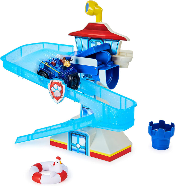 Adventure Bay Bath Playset with Light-Up Chase Vehicle, Bath Toy for Kids Aged 3 and Up