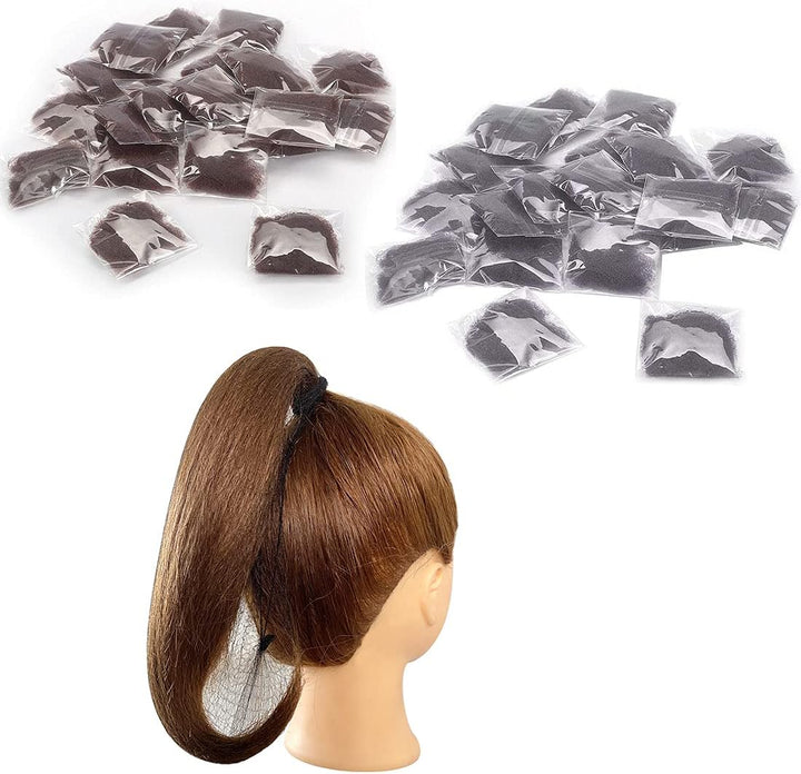 20 Pcs Hair Nets for Women Bun,Invisible Hair Nets Elastic Edge Mesh (Blonde)