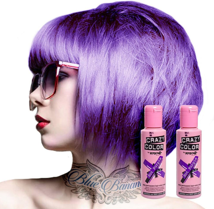 2X  Semi-Permanent Hair Dye 2X 100Ml (Fire Red)