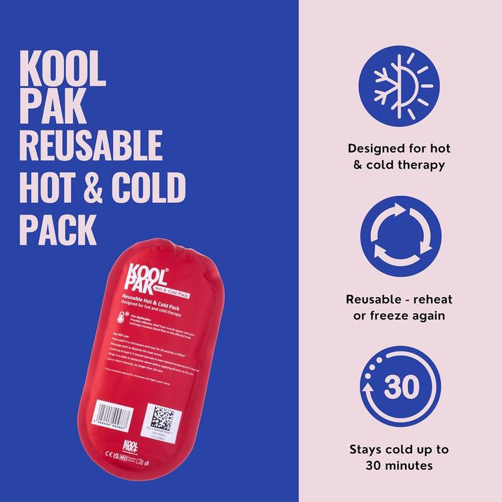 Luxury Hot & Cold Reusable Pack Oval - 12.5 X 25.5Cm