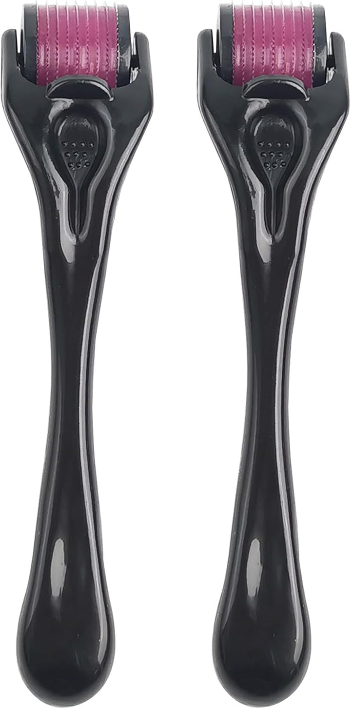 Derma Roller, 0.5Mm/0.75Mm Beard Roller, 540 Titanium Micro Needling Roller for Men and Women, Beard Growth Roller Microneedle Roller for Stimulate Hair Growth, Facial Skin Care