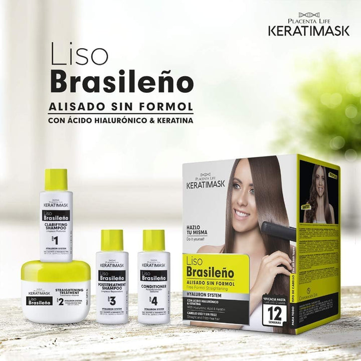 - Brazilian Keratimask Straightening Kit - Long Lasting Professional Results