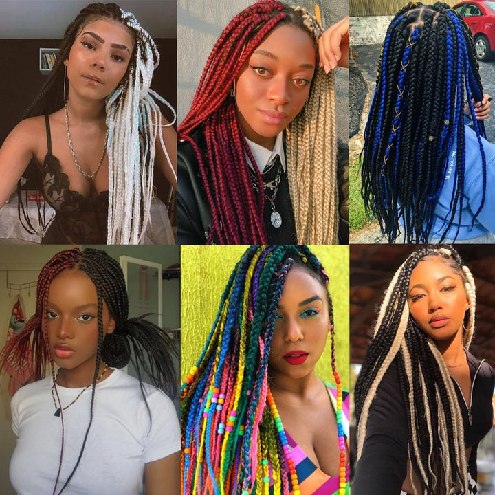 3 Packs Pre Stretched Braiding Hair Extension Yaki Texture EZ Braids Hair for Coi Leray Braids Black Braiding Crochet Hair Extensions /30 Inch 1B#