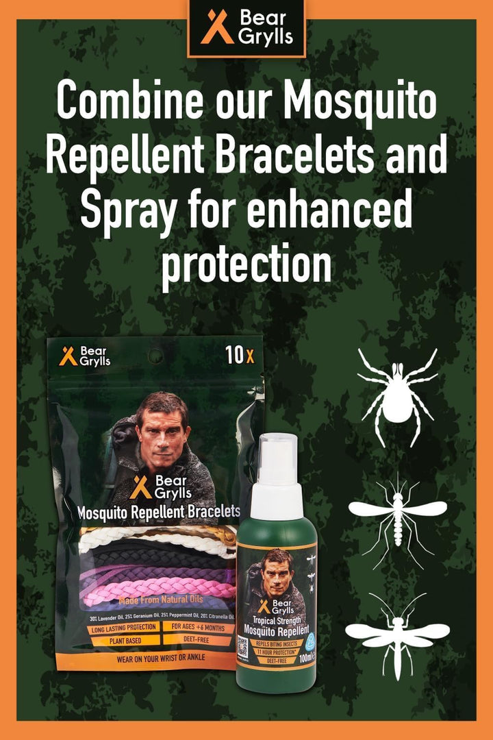Mosquito Repellent Bracelets | Crafted for Adventure | Adjustable Leather | Deet-Free | Long-Lasting Protection | Pack of 10
