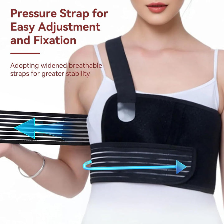 Broken Rib Brace for Men and Women, Adjustable Elastic Rib Support Compression Brace Chest Binder Wrap Women'S Rib Cage Protector Wrap Belt for Sore or Sternum Injuries