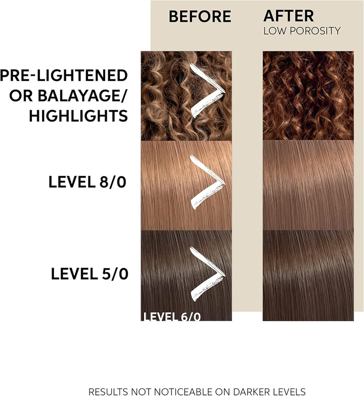 Color Fresh Mask, Temporary Colour Refresh Treatment, Semi-Permanent Hair Dye, Hair Gloss Treatment for Brown Hair