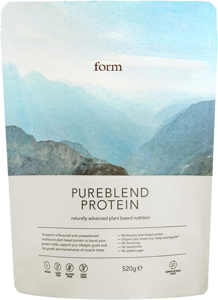 Pureblend Protein - Unflavoured and Unsweetened Vegan Protein Powder - 15G of Plant Based Protein per Serving. Perfect for Your Smoothies, Cooking and Baking.