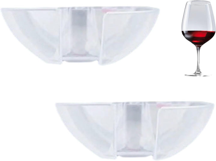 Wine Glass Holder for Shower, Hangable Cup Holder Bathtub Trays, anti Slip Wine Glass Holder, No Drill Hangable Shower Caddy for Bathroom