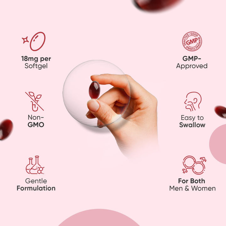 Natural Astaxanthin 18Mg - 240 Softgels - 8 Months Supply - Vegan Astaxanthin Supplements - Sourced from Haematococcus Pluvialis Algae - Non-Gmo & Gmp-Approved - for Both Men & Women