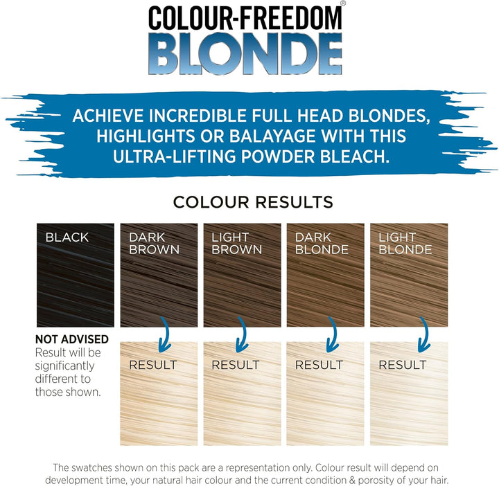 Colour Freedom Blonde Developer 9% 30 VOL. Permanent Lightening High Lift Cream Developer for Use with Colour Freedom Ultra Lifting Powder Bleach. 75Ml