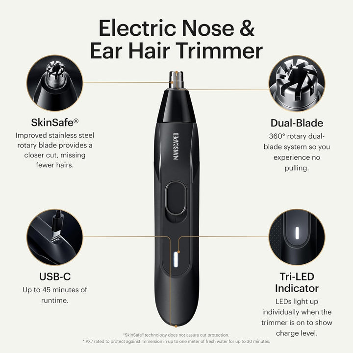® Weed Whacker® 2.0 Electric Nose & Ear Hair Trimmer – 7,000 RPM Precision Tool with Rechargeable Battery, Wet/Dry, Easy to Clean, Improved Stainless Steel Replaceable Blade