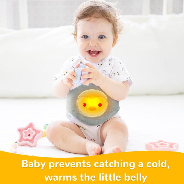 Colic Relief for Babies Belt, Clay Particles Heated Tummy Wrap, Reusable Thermal Belt for Upset Stomach in 0-3 Years Babies and Toddlers