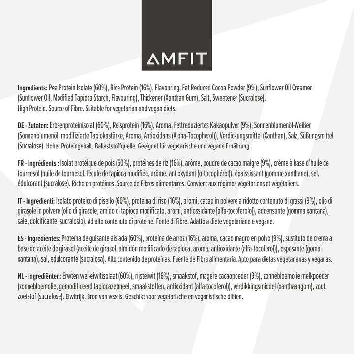 Plant Based Protein Powder, Chocolate Brownie, 900G