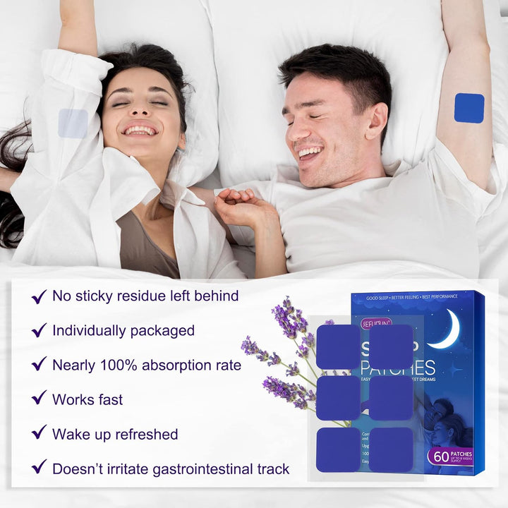 Sleep Patches, Sleep Patches for Adults Sleep Aid Insomnia, Sleep Support Patch for Men and Women, 60 Patches