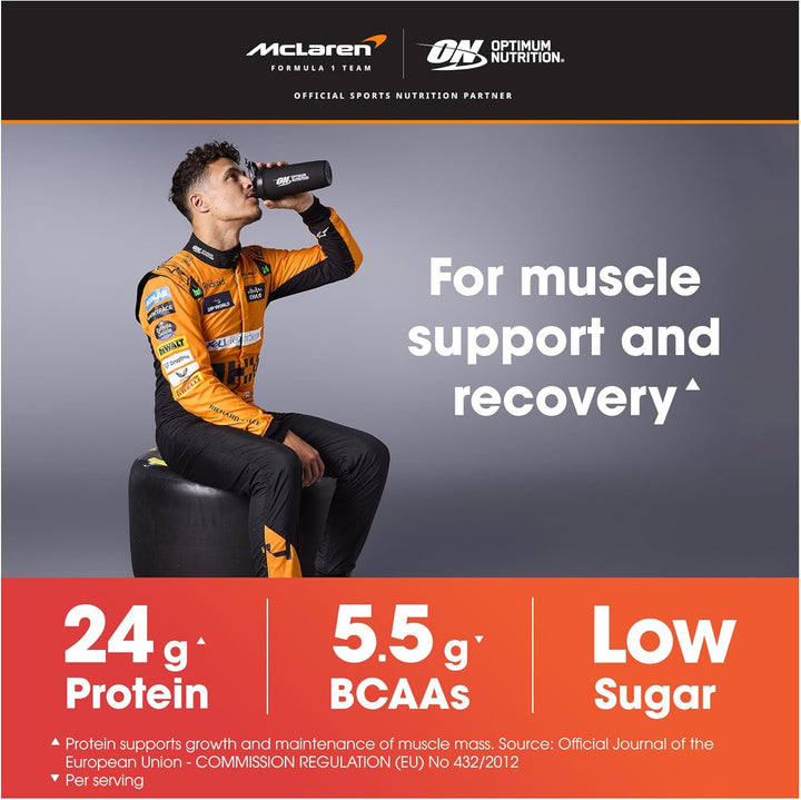 Gold Standard 100% Whey Muscle Building and Recovery Protein Powder with Naturally Occurring Glutamine and BCAA Amino Acids, Double Rich Chocolate Flavour, Pack of 24, 24 X 31G