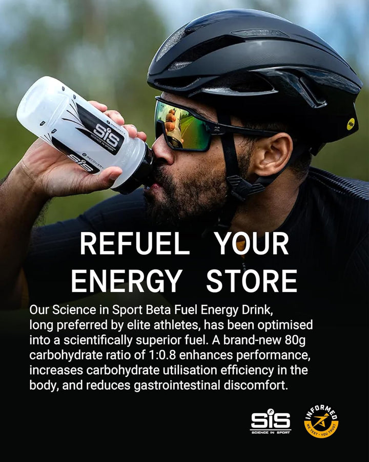 Beta Fuel 80 Dual Source Energy Drink Powder, Orange Flavour Carb Powder, 80G of Carbs per Pack (15 Pack)