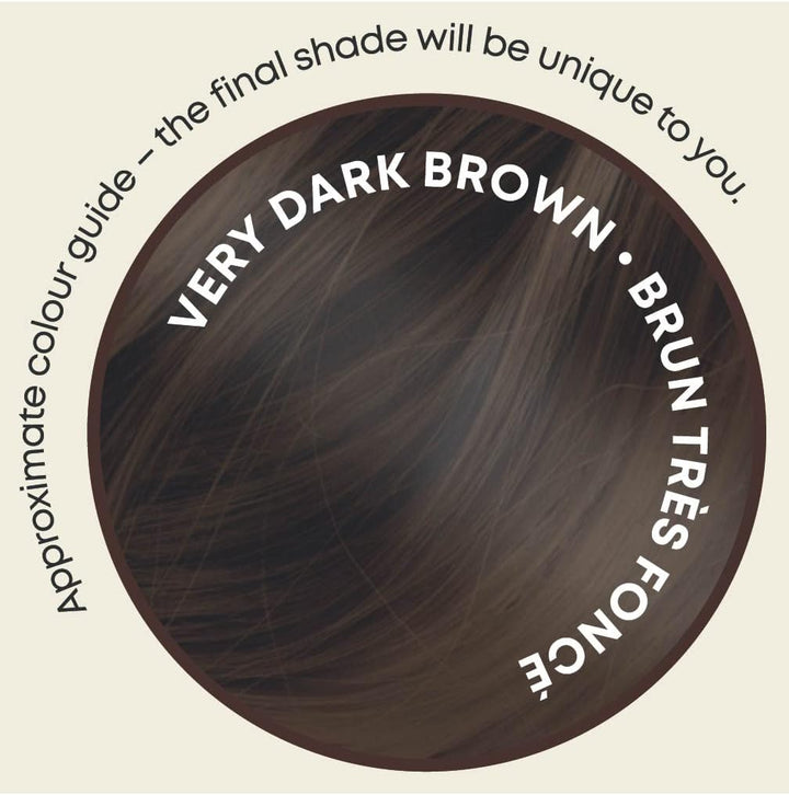 Organic Henna Hair Dye Very Dark Brown | 100% Natural, Vegan, & Gluten Free | PPD Free Hair Dye, Ammonia Free, Resorcinol Free, & Peroxide Free | Volumising, Strengthening, & Revitalising |
