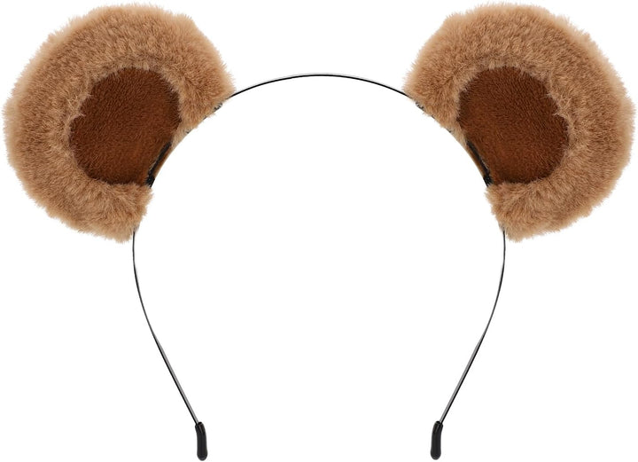 Animal Ears Headband - Reindeer Antlers for Christmas & Halloween, Dark Brown