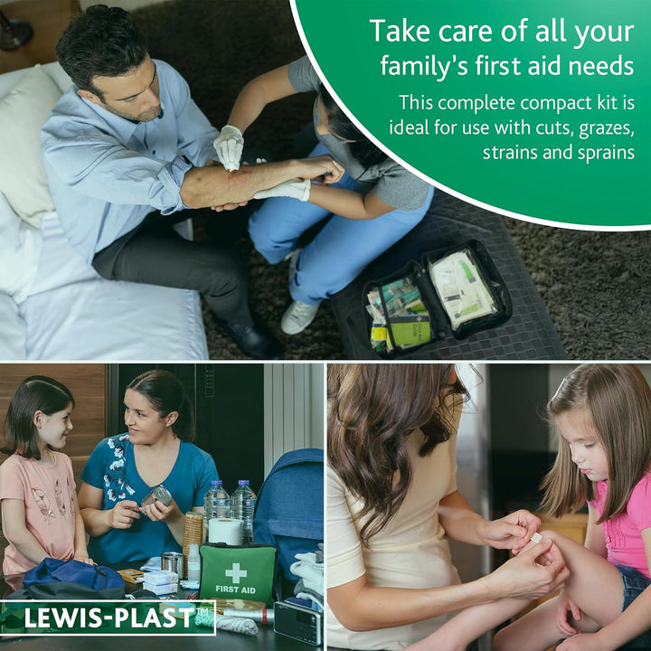 First Aid Kit Bag - 220 Piece Survival Kits - Safety Essentials for Travel, Car, Home Camping, Work, Hiking, Holiday, Outdoor Activities - Pack Supplies - Large (Package May Vary)