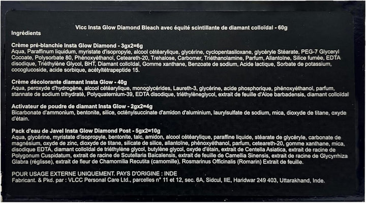 Insta Glow Diamond Bleach(60Gm)