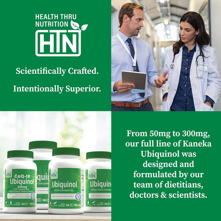 Ubiquinol 200Mg as Kaneka QH Reduced Coq-10 | Stabilized - 3Rd Party Tested | Enhanced Bioavailability | Cardiovascular & Mitochondria Function Support | Non-Gmo by  (Pack of 30)