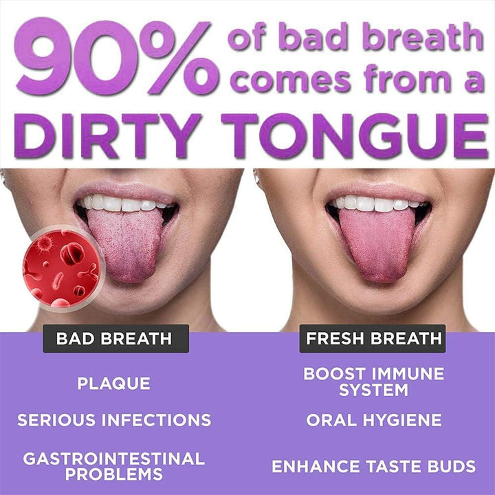 Tongue Scraper Stainless Steel,Tongue Cleaners Fresh Breath Restored Taste U Shape