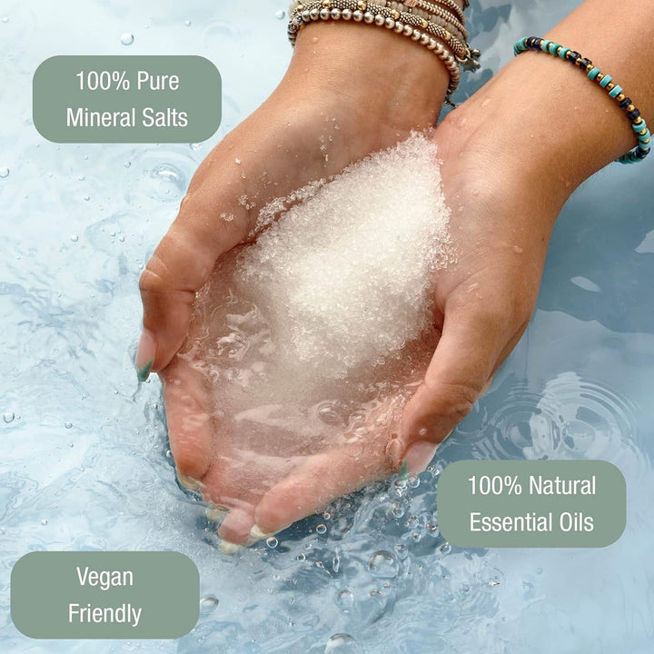 Drsalts+ Muscle Ease Therapy Epsom Salts - Soothing Epsom Bath Salts to Relieve Strains, Pain & Stiffness with Eucalyptus & Ginger Essential Oils - Vegan & Cruelty-Free, 2Kg