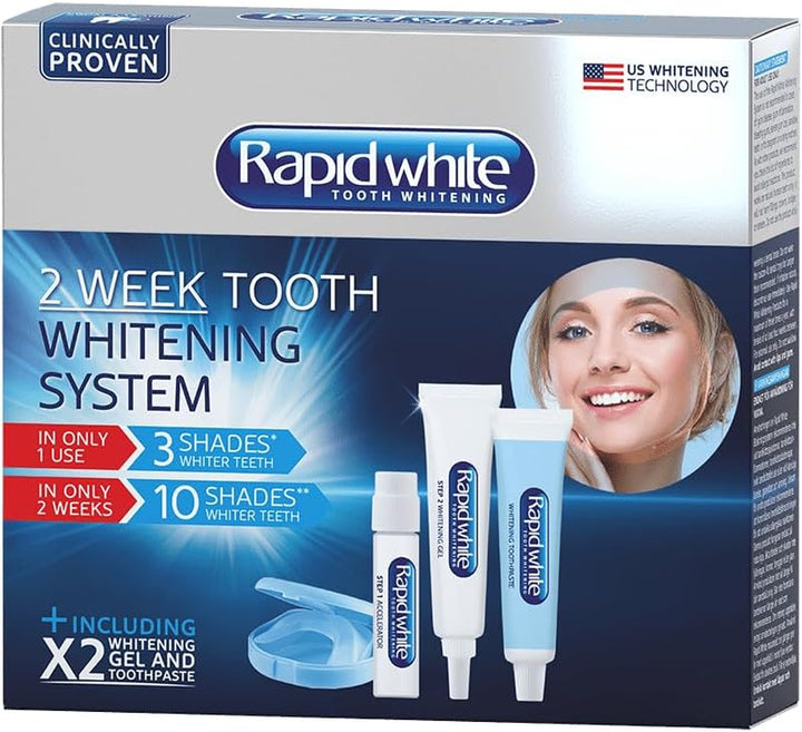 1 Week Tooth Whitening Power Set | 7 Shades Whiter in 1 Week | 3 Shades Whiter after 1 Use | Inspired by Dentist | Clinically Proven