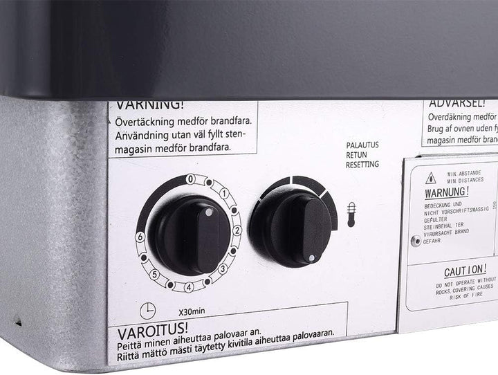 Electric Sauna Heater Wet&Dry Sauna Stove Internal Control Built-In Sauna Stove Stainless Steel Sauna Room Heater, for Home, Hotel, Spa, 4.5KW