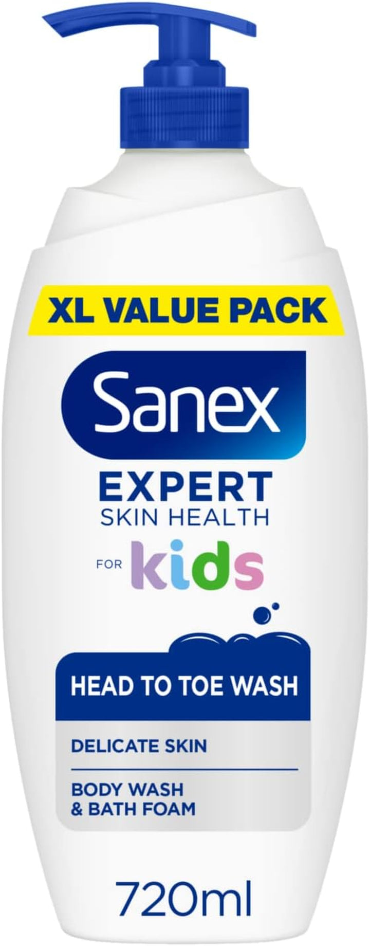 Expert Skin Health Head to Toe Kids’ Body Wash 720Ml - Protects Delicate Skin - Children’S Shower Gel - Gently Cleanses - 12H Hydration - Dermatologically Tested - Paediatrician Approved