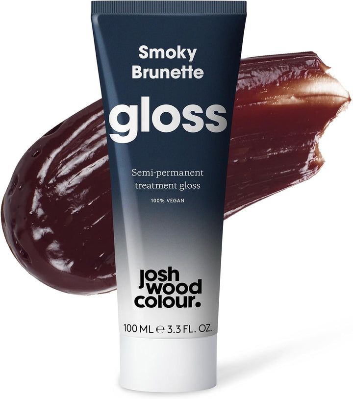 Josh Wood Hair Gloss (Caramel) - Semi-Permanent Gloss Refreshes and Enriches Brown Locks, Adds Warm Caramel Tones - Lasts up to 6 Washes - 100% Vegan - Cream (100Ml)