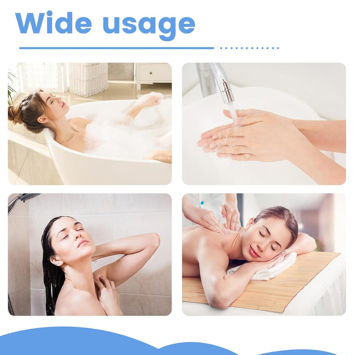 Exfoliating Gloves | Bamboo Shower Gloves | 6Pcs Bath and Body Exfoliator Mitts | Scrubs Away Ingrown Hair and Dead Skin for Shower, Spa, Massage and Dead Skin Cell Remover Loofah - Green,Blue,Pink