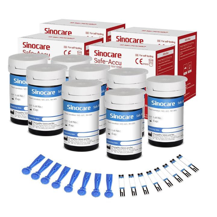 100Pcs (Safe Accu) Blood Sugar Test Strips + 100Pcs Twsit Lans., Diabetes Test Strips/Blood Glucose Test Strips Only for Safe Accu Blood Sugar Monitor (Safe Accu Strips- 100)