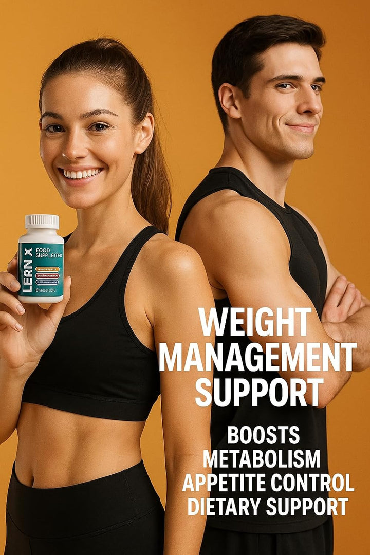 Lean X Weight Supplort Supplement – 60 Capsules – Metabolism Booster & Weight Management Support – Wellness Supplement for Men & Women –