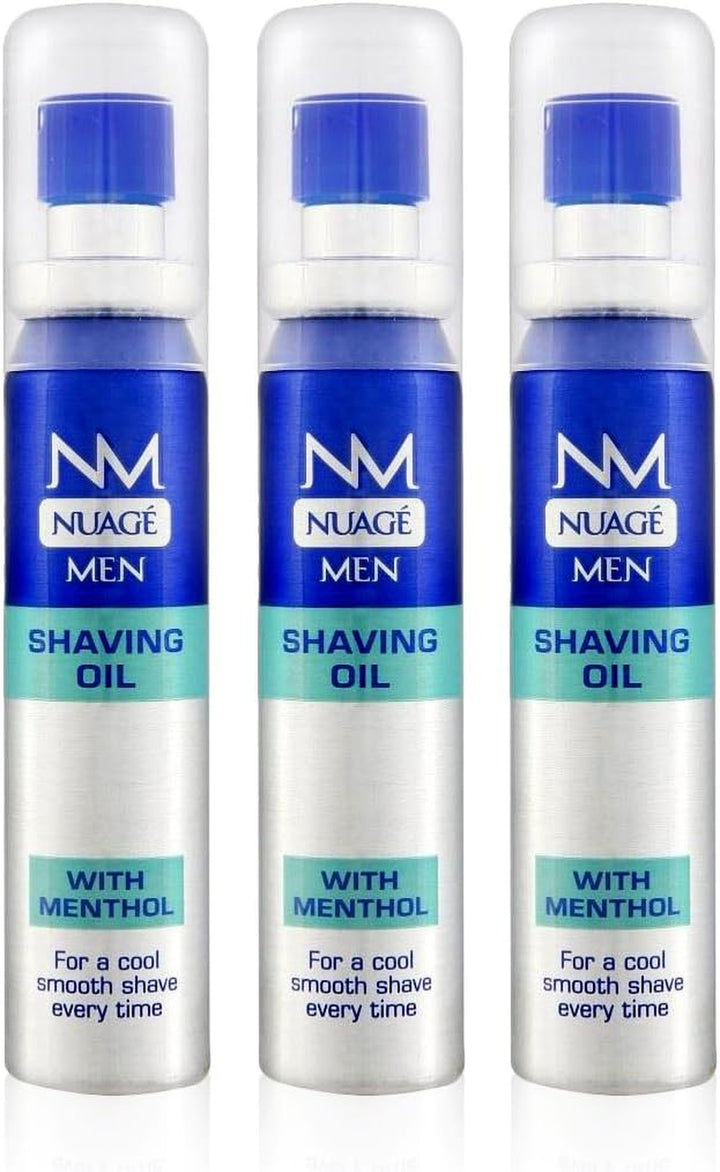 MEN Shaving Oil Menthol Pre Shave with Pump 20Ml (3 Pack)