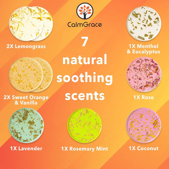 Shower Steamers Aromatherapy Shower Tablets, 9PCS Shower Steamer Shower Bombs with 100% Natural Essential Oils, Shower Bomb Set, Shower Bombs Steamer - Shower Steamers for Women Gifts