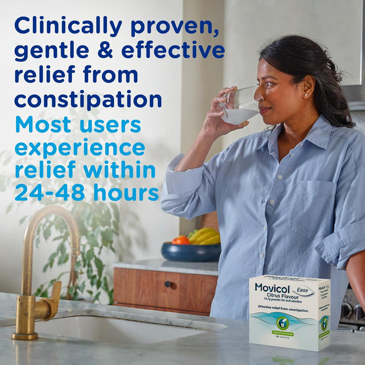 Ease Stick Sachets, Citrus, 20 Sachets, Constipation Relief for Adults, Laxatives, Relief, Hydrates, Softens & Help Restore Natural Bowel Movement