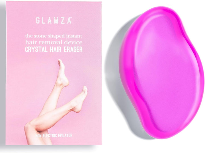 Crystal Hair Eraser Stone | Fast Effective Magic Crystal Hair Remover for Women & Men (Black)