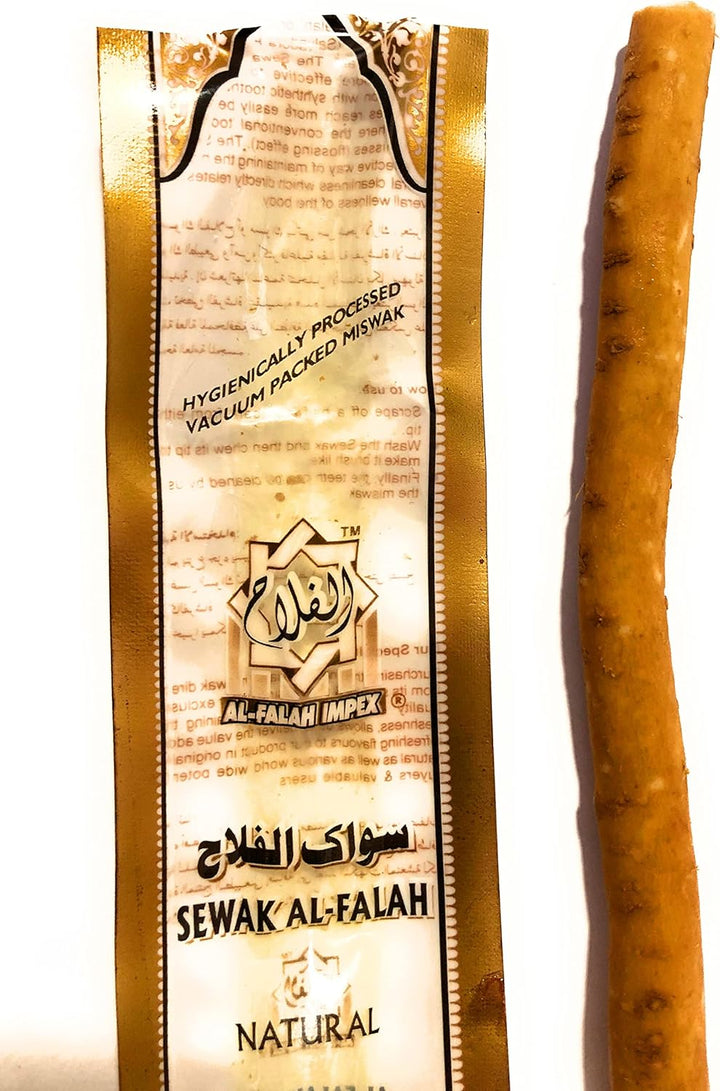 Miswak Stick - Sewak Al-Falah - Hygienically Processed and Vacuumed Packed - 3 Stick by