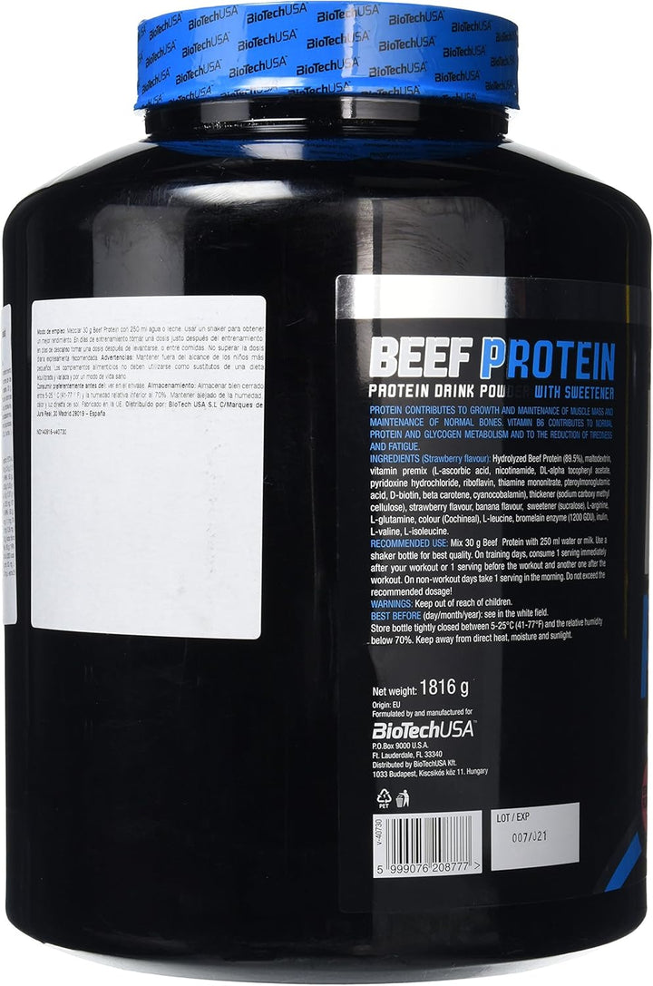 Beef Protein 1816G 19.16 G Strawberry Whey Protein Conentrate