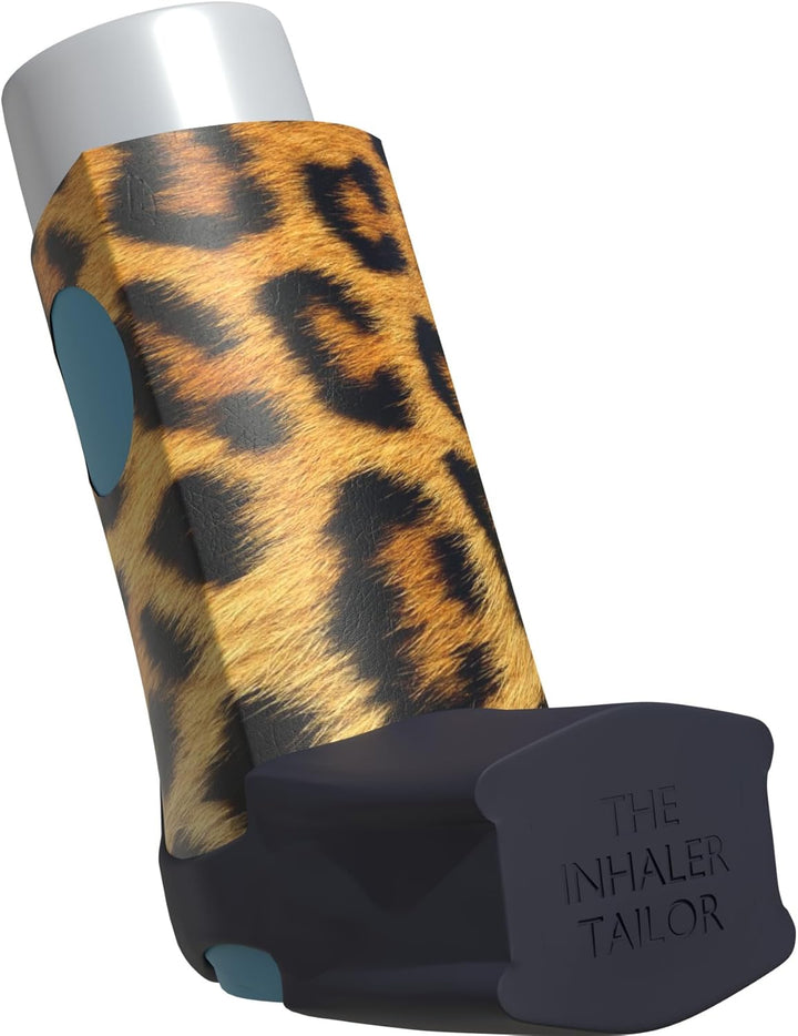 Classic Collection of Inhaler Cases – for Ventolin and Shorter Style Inhalers– Vegan Leather Case for Kids and Adults – Handmade in England (Carbon Fibre, Ventolin Style)