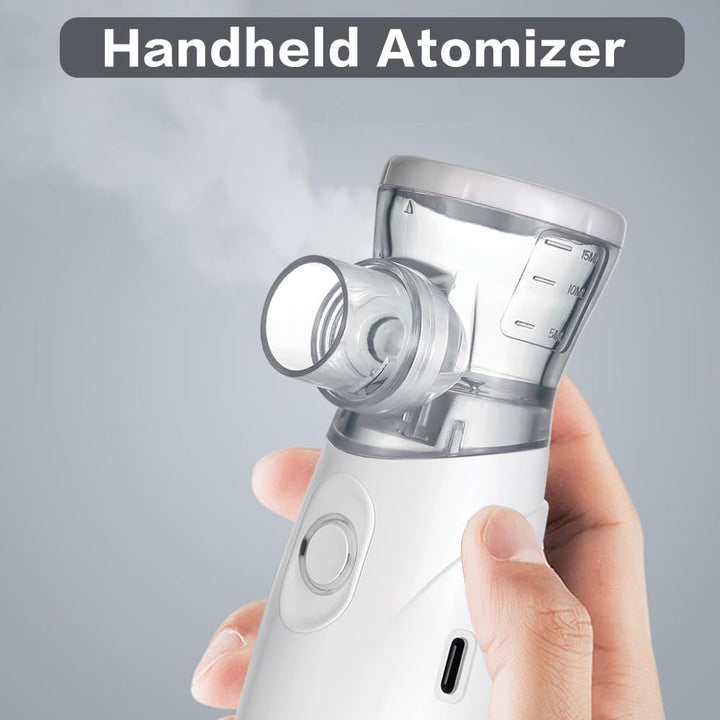 Nebuliser Machine for Kids Adults, USB-C Rechargeable, Portable & Silent Design, Easy to Use & Clean, Handheld Nebulizer for Home and Travel