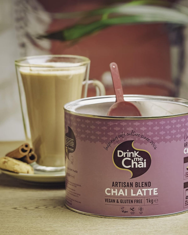 Artisan Blend Chai Latte 1Kg (Pack of 1), Just Add Milk, Vegan & Gluten Free Chai Latte Powder (50 Servings Total)