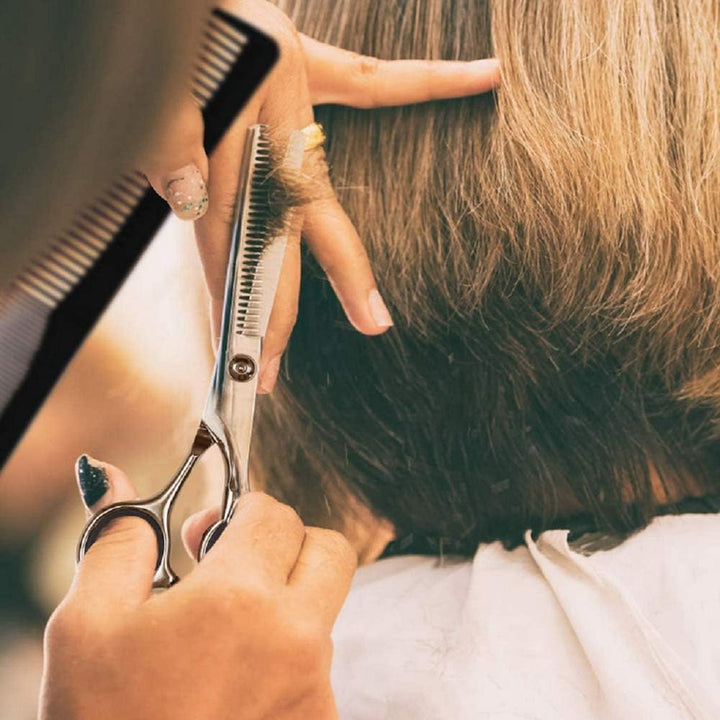 Professional Thinning Shears Hair Cutting Teeth Scissors(6.7-Inches),Stainless Steel Haircut Scissor with Fine Adjustment Screw for Home Salon,Barber Hairdressing Scissor for Women Men Kids