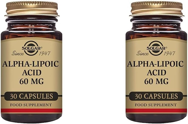 Alpha Lipoic Acid 200 Mg Vegetable Capsules - Food Supplement, Pack of 50 - Antioxidants - Vegan, Gluten Free
