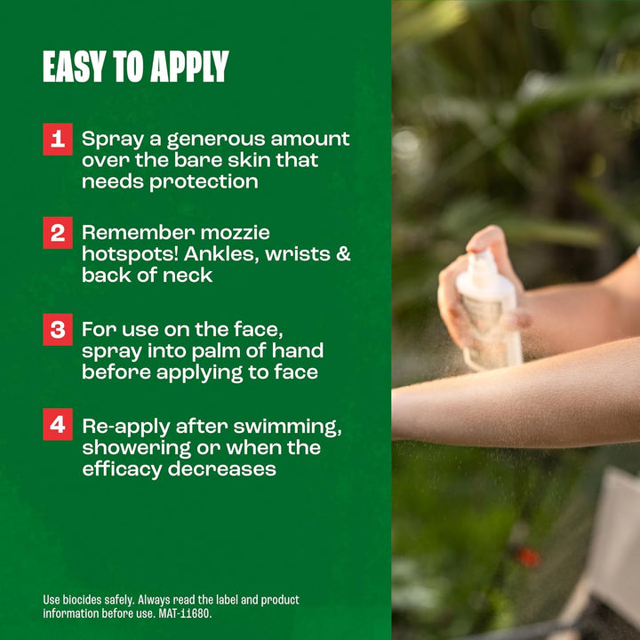 Dry Protect Insect Repellent (90Ml Spray Bottle) - DEET Free Mosquito, Midge & Biting Insect Repellent - up to 6 Hours Protection from Bites - Non Greasy, Lightly Fragranced Bug Spray